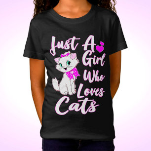 T-Shirt Cute Kitty Juste Une Fille Qui Aime Les Chats