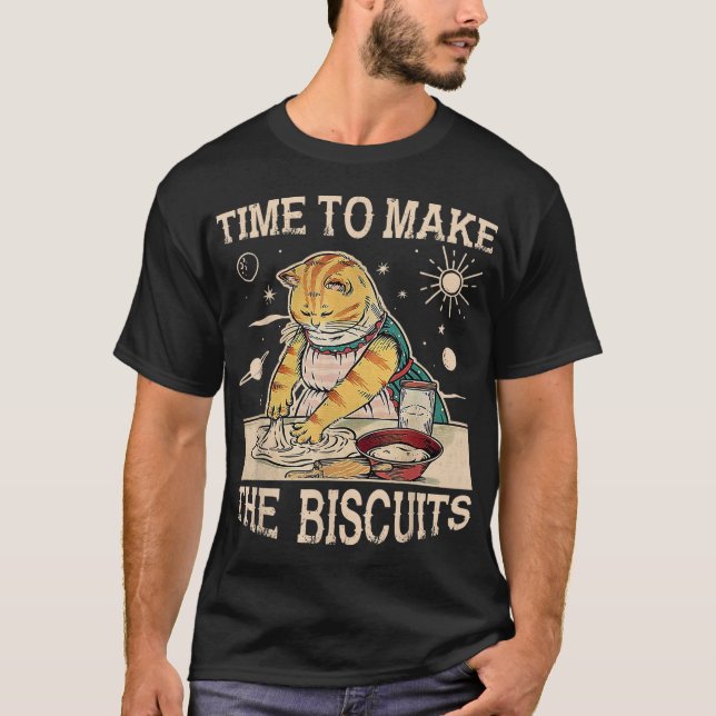 T-shirt Cute Kitty Temps Pour Faire Des Biscuits Amoureux  (Devant)