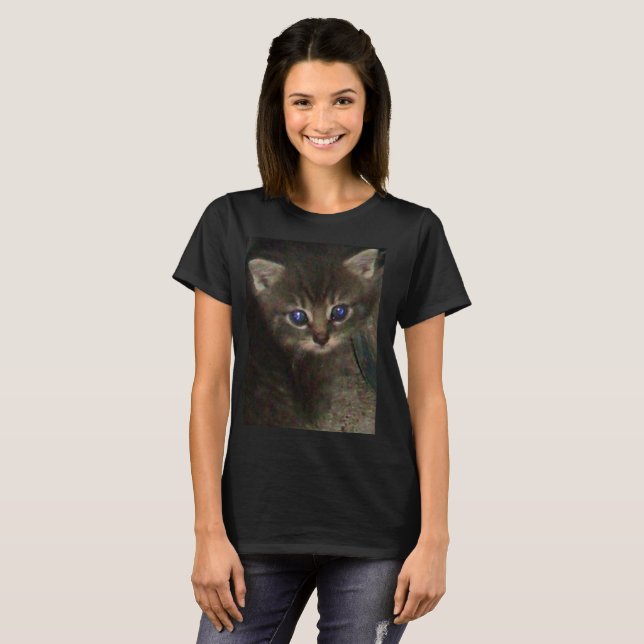 T-shirt CUTE KITTY top fille (Devant entier)
