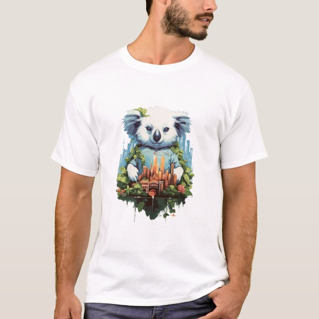 T-shirt Cute Koala Animal Beauté Nature Faune Découverte (Devant)