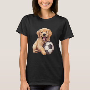 T-shirt Cute Labrador Retriever Dog avec un Foo de balle d