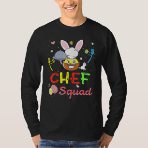 T-shirt Cute lapin Chef de Pâques Squad OEufs Bunny Jobs