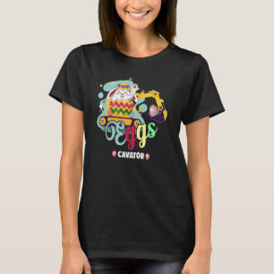 T-shirt Cute lapin Easter OE Chasse Oeufs Cavator