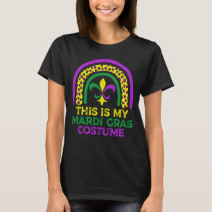 T-shirt Cute Leopard Arc-En-Ciel C'Est Mon Costume Mardi G
