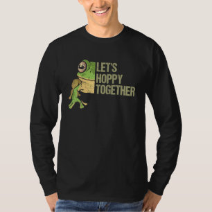 T-shirt Cute Let`s Hoppy Together Frog And Frog