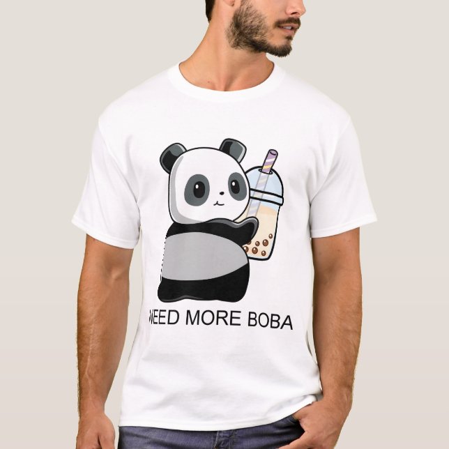 T-shirt Cute Little Bobaholic Panda A Besoin De Plus De Bo (Devant)