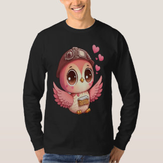 T-shirt Cute Little Owl Valetines Animal Love 8