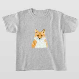 T-shirt Cute Little Red Fox - transparent.