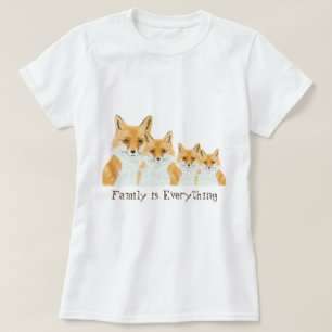 T-shirt Cute Little Red Fox - transparent.