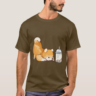 T-shirt Cute Little Shiba aime Boba