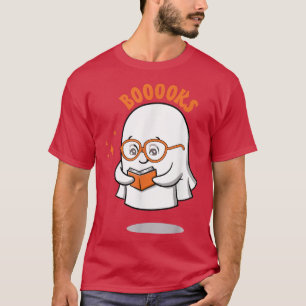 T-shirt Cute Livre Fantôme Lecture Halloween Enseignant En