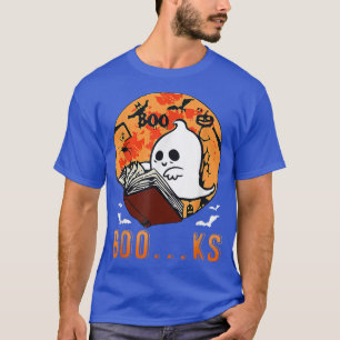 T-shirt Cute Livre Fantôme Lecture Halloween Enseignant Fu
