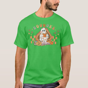 T-shirt Cute Livre Fantôme Lecture Halloween Enseignant Vi