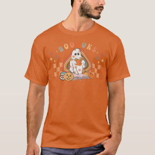 T-shirt Cute Livre Fantôme Lecture Halloween Enseignant Vi