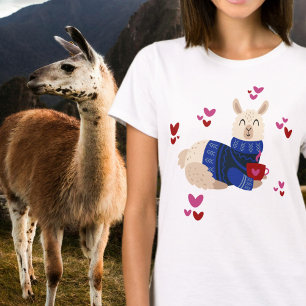 T-shirt Cute Llama Love