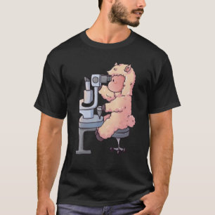 T-shirt Cute Llama Oeil Docteur Optométriste Opticien Oeil