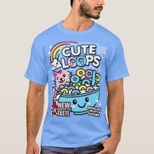 T-shirt Cute Loops Kawaii Cereal