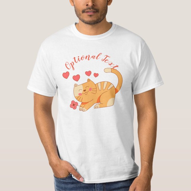 T-shirt Cute Lote Orange Tabby Kitten   (Devant)