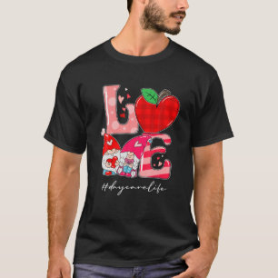 T-shirt Cute Love Gnome Garderie Vie Funny Valentines Day