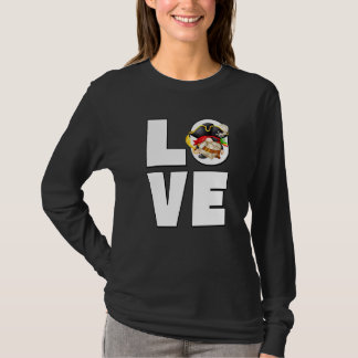 T-shirt Cute Love Gnome In Pirate Costume Men For  Pirate 