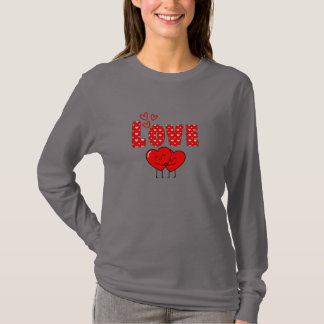 T-shirt Cute Love Hearts Valentine Design