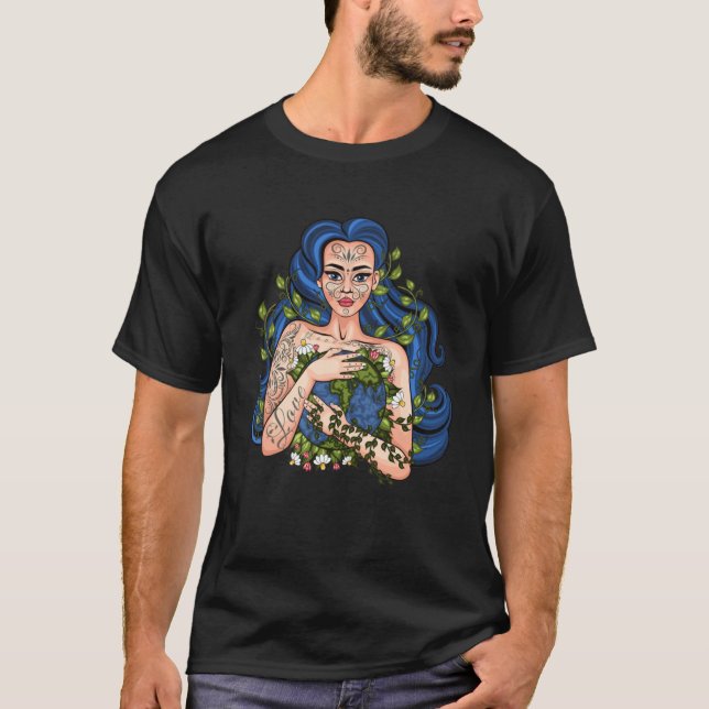 T-shirt Cute Love Mother Earth Happy Jour des terres Save  (Devant)