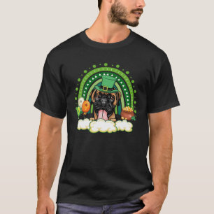 T-shirt Cute Lucky Rainbow Boxer Shamrock St Patrick's Day