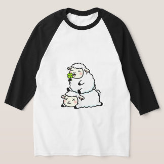 T-shirt Cute Lucky Sheep St. Patrick's Day Clover