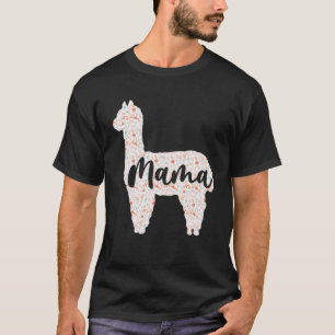 T-shirt Cute Mama Llama Alpaca Fête des Mères Drôle Femmes