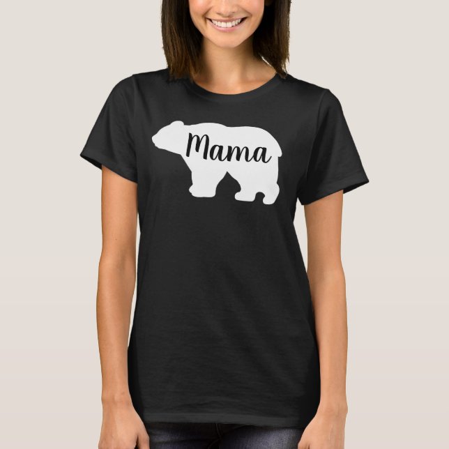 T-shirt Cute Mama ours design mère cadeau de jour (Devant)