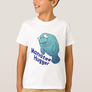 T-shirt Cute Manatee Hugger Cartographier animal
