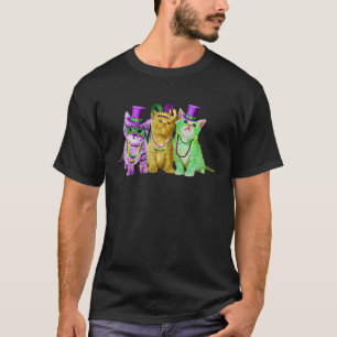 T-shirt Cute Mardi Gras Kitten New Orleans Chat propriétai