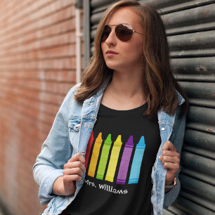 T-shirt Cute maternelle Enseignant Crayon Personnalisé