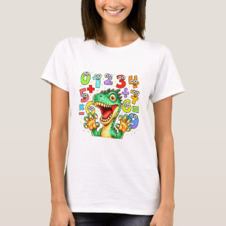 T-shirt Cute Maths Crocodile Numbers T Shirt for Kids