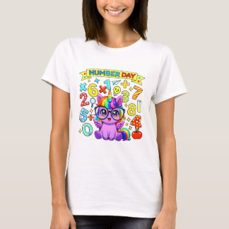 T-shirt Cute Maths Numbers Elephant Cartoon T Shirt Kids!!