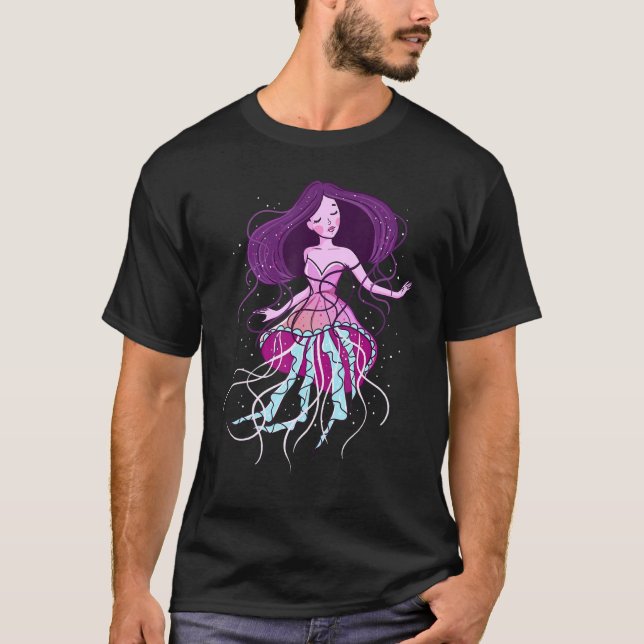 T-shirt Cute méduse Océan Love Aquarium méduses filles (Devant)