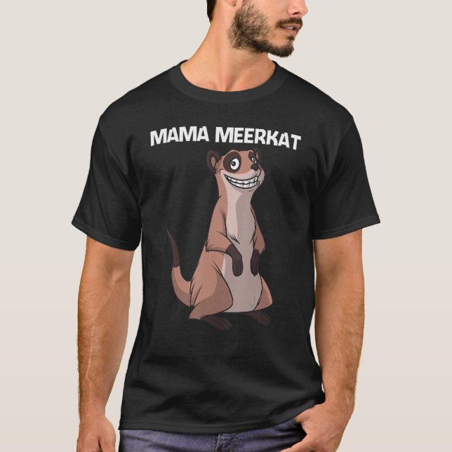T-shirt Cute Meerkat Pour Femmes Filles Meerkat Mongose (Devant)