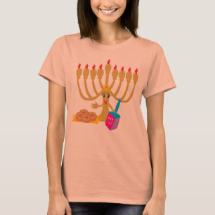 T-shirt Cute Menorah & Dreidel