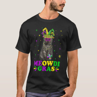T-shirt Cute Meowdi Gras Exotic Shorthair Masque Mardi G