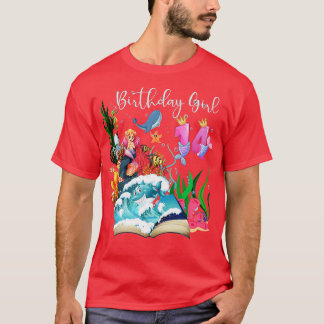 T-shirt Cute Mermaid 14e anniversaire fille
