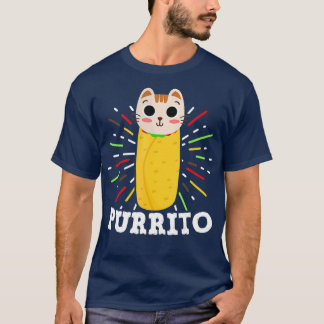 T-shirt Cute Mexican Food Purrito Cat and Burrito Lover