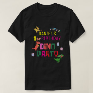 T-shirt Cute Modern Dino Dinosaur fête d'anniversaire pour