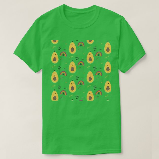 T-shirt Cute Motif Avocado 5 (Design devant)