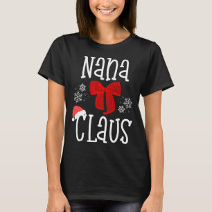 T-shirt Cute Nana Claus Père Noël Grand-mère Fam Pyjama de