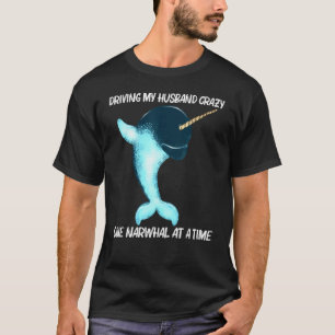 T-shirt Cute Narwhal Design For Women Mom Whale Arctic Oce
