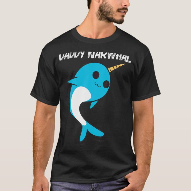 T-shirt Cute Narwhal Pour Hommes Garçons Narwhale Narwhal  (Devant)
