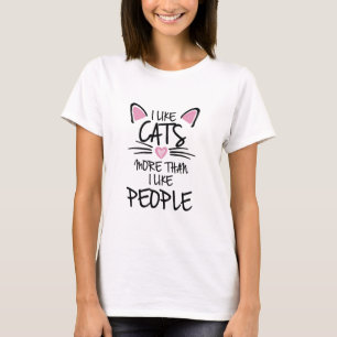 T-shirt Cute Neon Chat Holt Coeur - Kawaii Glow Art
