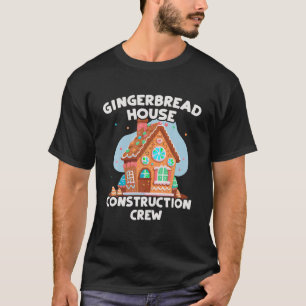 T-shirt Cute Noël Gingerpain Maison de construction Crew