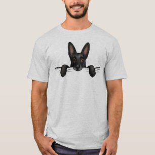 T-shirt Cute Noir Berger Allemand Chien Pékin