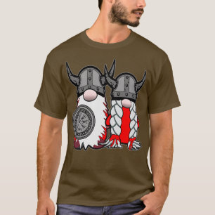 T-shirt Cute Nordic Gnome Viking Tomte Couple Scandinave